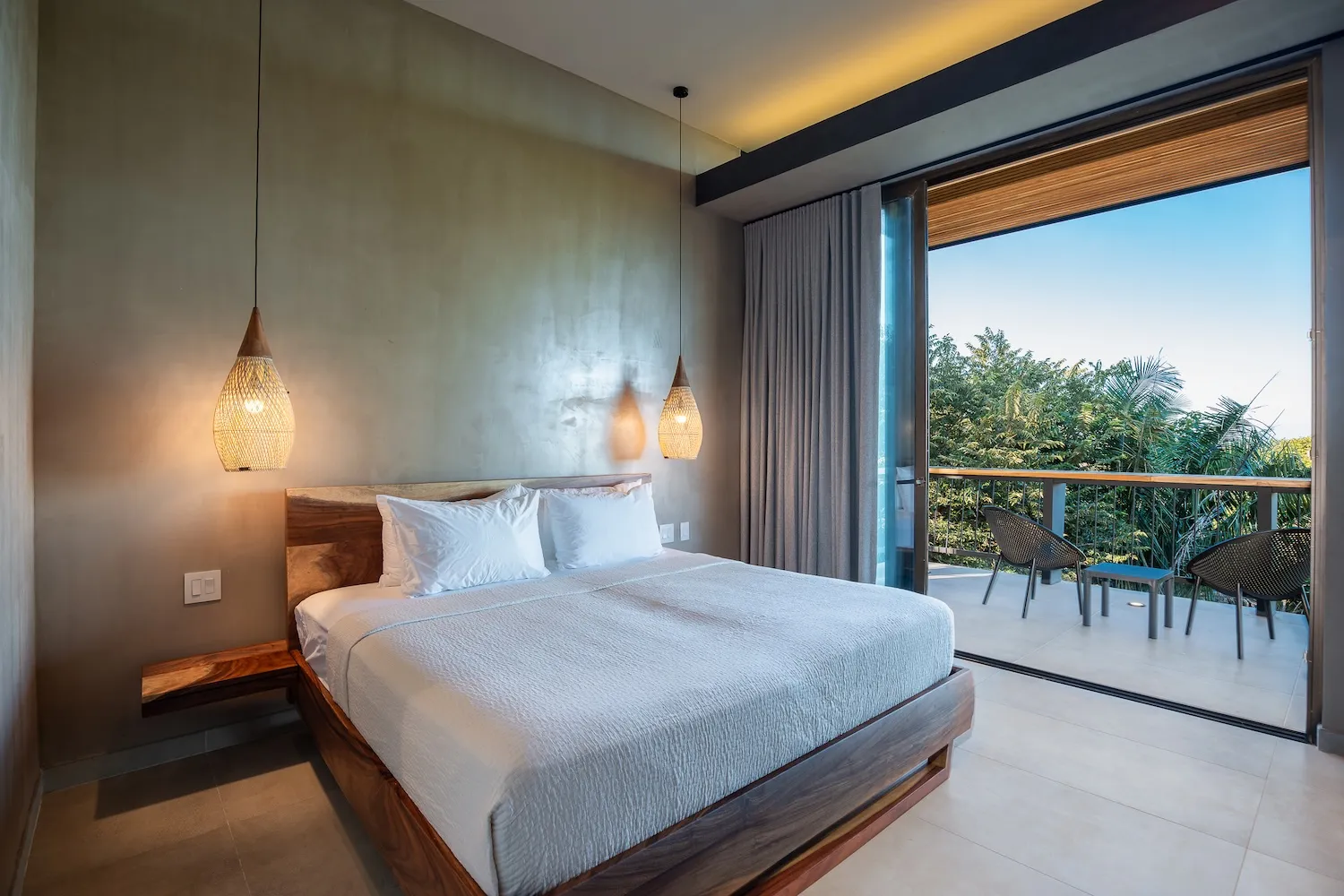 Stella Maris villa king bedroom with private balcony, Nosara