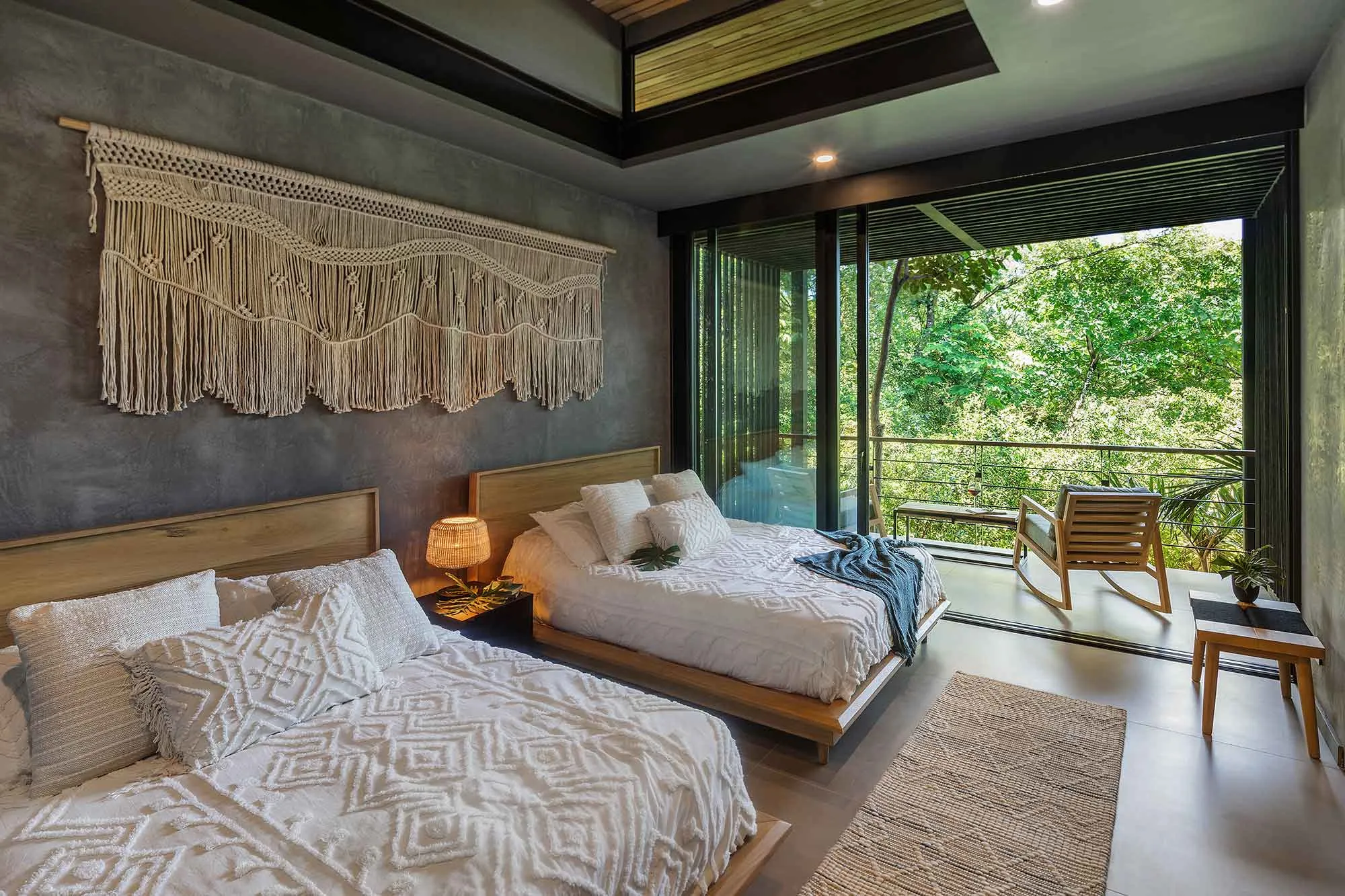 Raintree Casa two-queen bedroom with jungle terrace, Nosara